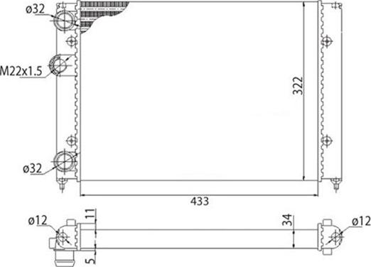 Magneti Marelli 350213214003 - Радіатор, охолодження двигуна avtolavka.club