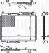 Magneti Marelli 350213215600 - Радіатор, охолодження двигуна avtolavka.club