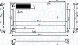 Magneti Marelli 350213213400 - Радіатор, охолодження двигуна avtolavka.club