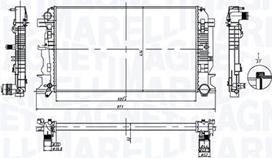 Magneti Marelli 350213212600 - Радіатор, охолодження двигуна avtolavka.club