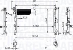 Magneti Marelli 350213217900 - Радіатор, охолодження двигуна avtolavka.club