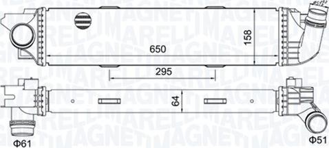 Magneti Marelli 351319205920 - Интеркулер avtolavka.club