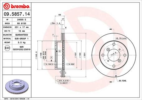 Magneti Marelli 360406046000 - Гальмівний диск avtolavka.club