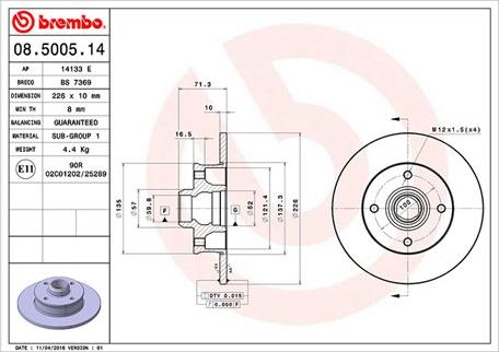 Magneti Marelli 360406048300 - Гальмівний диск avtolavka.club