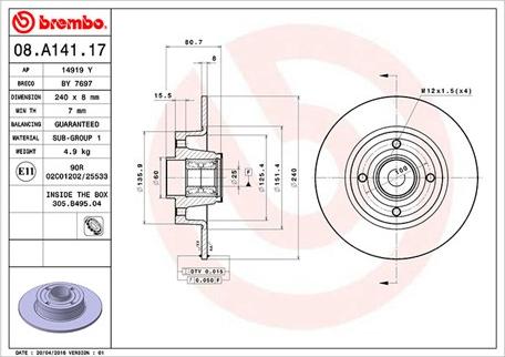 Magneti Marelli 360406060700 - Гальмівний диск avtolavka.club