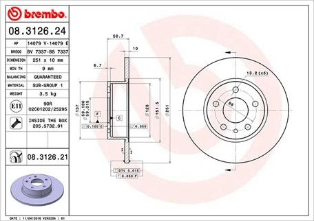 Magneti Marelli 360406021100 - Гальмівний диск avtolavka.club