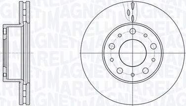 Magneti Marelli 361302040801 - Гальмівний диск avtolavka.club