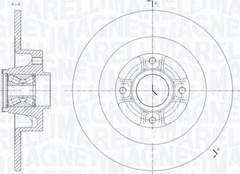 Magneti Marelli 361302040820 - Гальмівний диск avtolavka.club