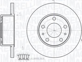 Magneti Marelli 361302040255 - Гальмівний диск avtolavka.club