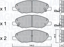 Magneti Marelli 363916060971 - Гальмівні колодки, дискові гальма avtolavka.club