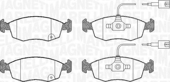 Magneti Marelli 363916060440 - Гальмівні колодки, дискові гальма avtolavka.club