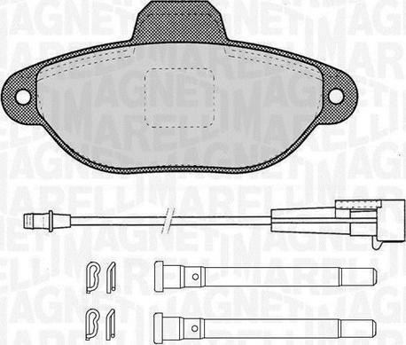 Magneti Marelli 363916060455 - Гальмівні колодки, дискові гальма avtolavka.club