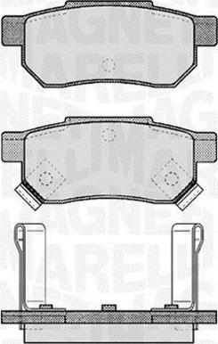 Magneti Marelli 363916060457 - Гальмівні колодки, дискові гальма avtolavka.club