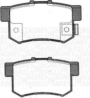 Magneti Marelli 363916060461 - Гальмівні колодки, дискові гальма avtolavka.club