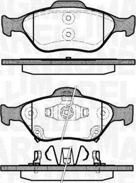 Magneti Marelli 363916060404 - Гальмівні колодки, дискові гальма avtolavka.club