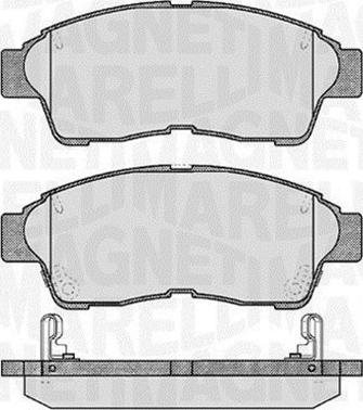 Magneti Marelli 363916060406 - Гальмівні колодки, дискові гальма avtolavka.club