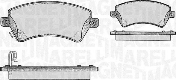 Magneti Marelli 363916060408 - Гальмівні колодки, дискові гальма avtolavka.club