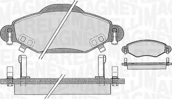 Magneti Marelli 363916060410 - Гальмівні колодки, дискові гальма avtolavka.club