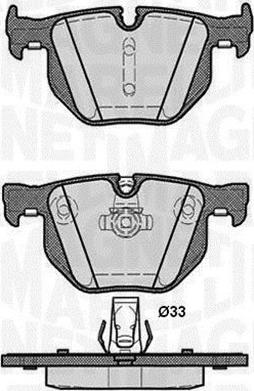 Magneti Marelli 363916060487 - Гальмівні колодки, дискові гальма avtolavka.club