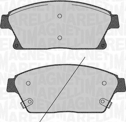 Magneti Marelli 363916060424 - Гальмівні колодки, дискові гальма avtolavka.club