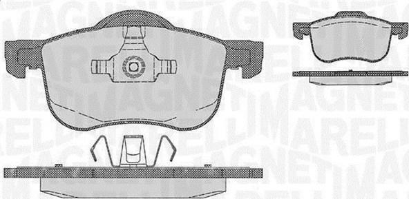 Magneti Marelli 363916060422 - Гальмівні колодки, дискові гальма avtolavka.club