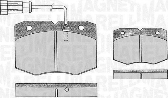 Magneti Marelli 363916060476 - Гальмівні колодки, дискові гальма avtolavka.club