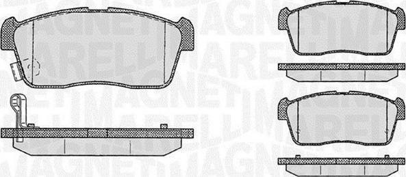 Magneti Marelli 363916060470 - Гальмівні колодки, дискові гальма avtolavka.club