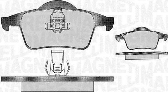 Magneti Marelli 363916060543 - Гальмівні колодки, дискові гальма avtolavka.club