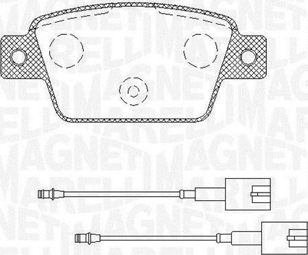 Magneti Marelli 363916060568 - Гальмівні колодки, дискові гальма avtolavka.club