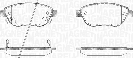 Magneti Marelli 363916060562 - Гальмівні колодки, дискові гальма avtolavka.club