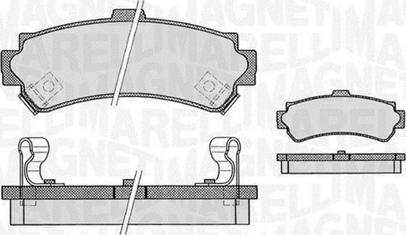 Magneti Marelli 363916060519 - Гальмівні колодки, дискові гальма avtolavka.club