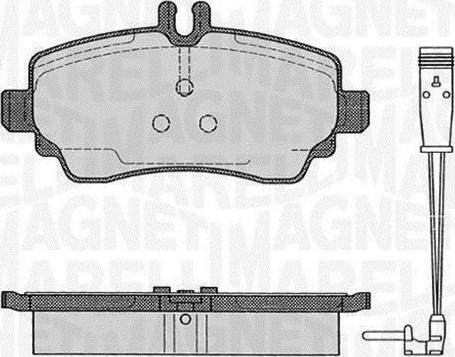 Magneti Marelli 363916060517 - Гальмівні колодки, дискові гальма avtolavka.club