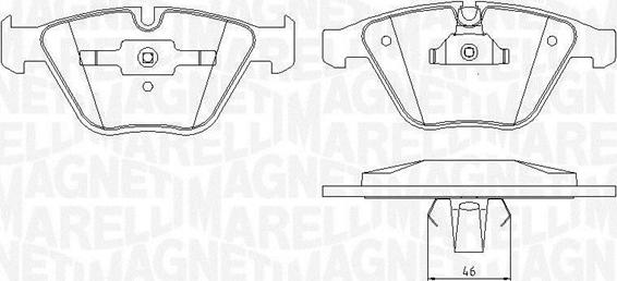 Magneti Marelli 363916060583 - Гальмівні колодки, дискові гальма avtolavka.club