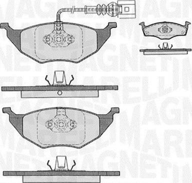 Magneti Marelli 363916060536 - Гальмівні колодки, дискові гальма avtolavka.club