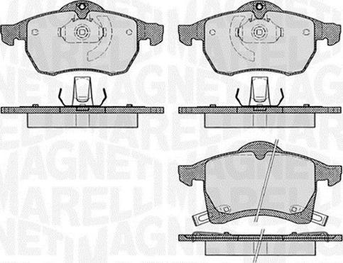 Magneti Marelli 363916060523 - Гальмівні колодки, дискові гальма avtolavka.club