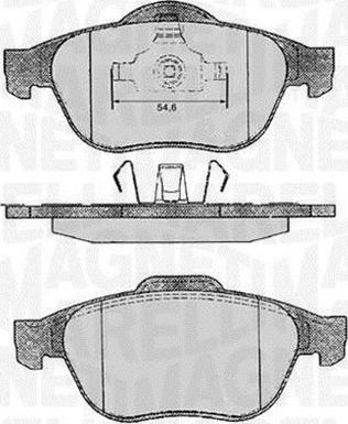 Magneti Marelli 363916060571 - Гальмівні колодки, дискові гальма avtolavka.club