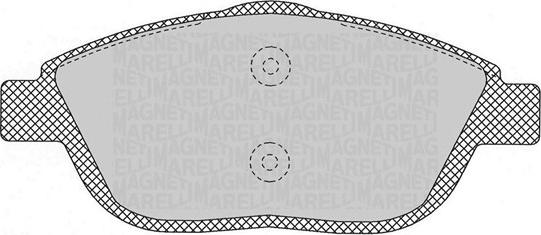 Magneti Marelli 363916060697 - Гальмівні колодки, дискові гальма avtolavka.club