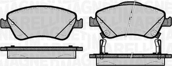 Magneti Marelli 363916060664 - Гальмівні колодки, дискові гальма avtolavka.club