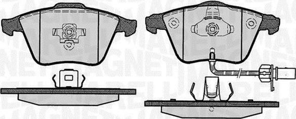 Magneti Marelli 363916060609 - Гальмівні колодки, дискові гальма avtolavka.club