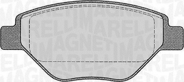 Magneti Marelli 363916060600 - Гальмівні колодки, дискові гальма avtolavka.club