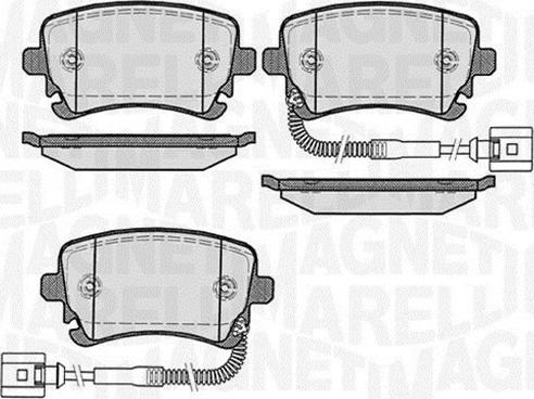 Magneti Marelli 363916060603 - Гальмівні колодки, дискові гальма avtolavka.club