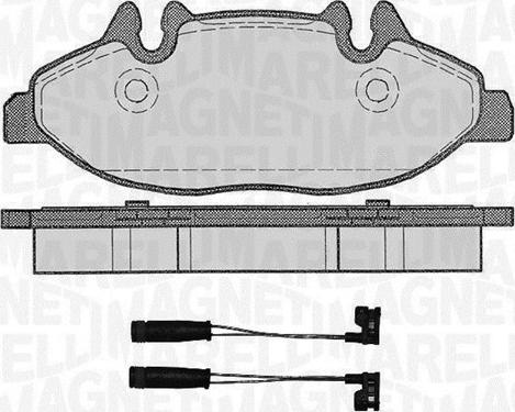 Magneti Marelli 363916060617 - Гальмівні колодки, дискові гальма avtolavka.club