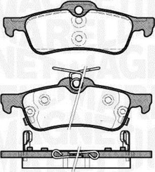 Magneti Marelli 363916060631 - Гальмівні колодки, дискові гальма avtolavka.club