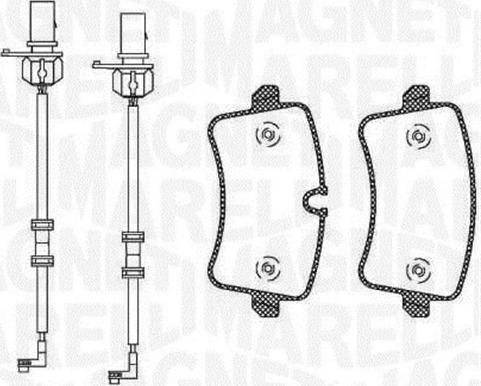 Magneti Marelli 363916060674 - Гальмівні колодки, дискові гальма avtolavka.club