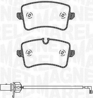 Magneti Marelli 363916060676 - Гальмівні колодки, дискові гальма avtolavka.club