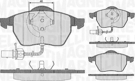 Magneti Marelli 363916060143 - Гальмівні колодки, дискові гальма avtolavka.club