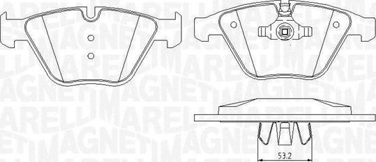 Magneti Marelli 363916060150 - Гальмівні колодки, дискові гальма avtolavka.club