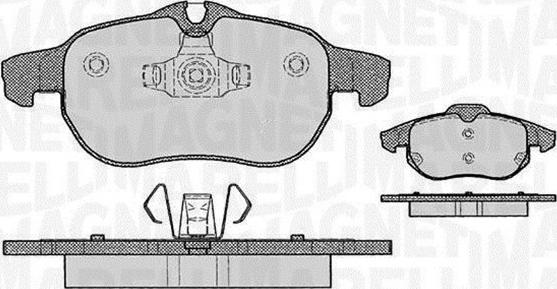 Magneti Marelli 363916060162 - Гальмівні колодки, дискові гальма avtolavka.club