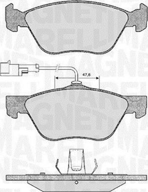 Magneti Marelli 363916060101 - Гальмівні колодки, дискові гальма avtolavka.club