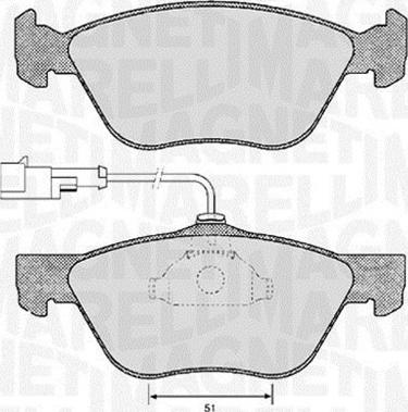 Magneti Marelli 363916060118 - Гальмівні колодки, дискові гальма avtolavka.club